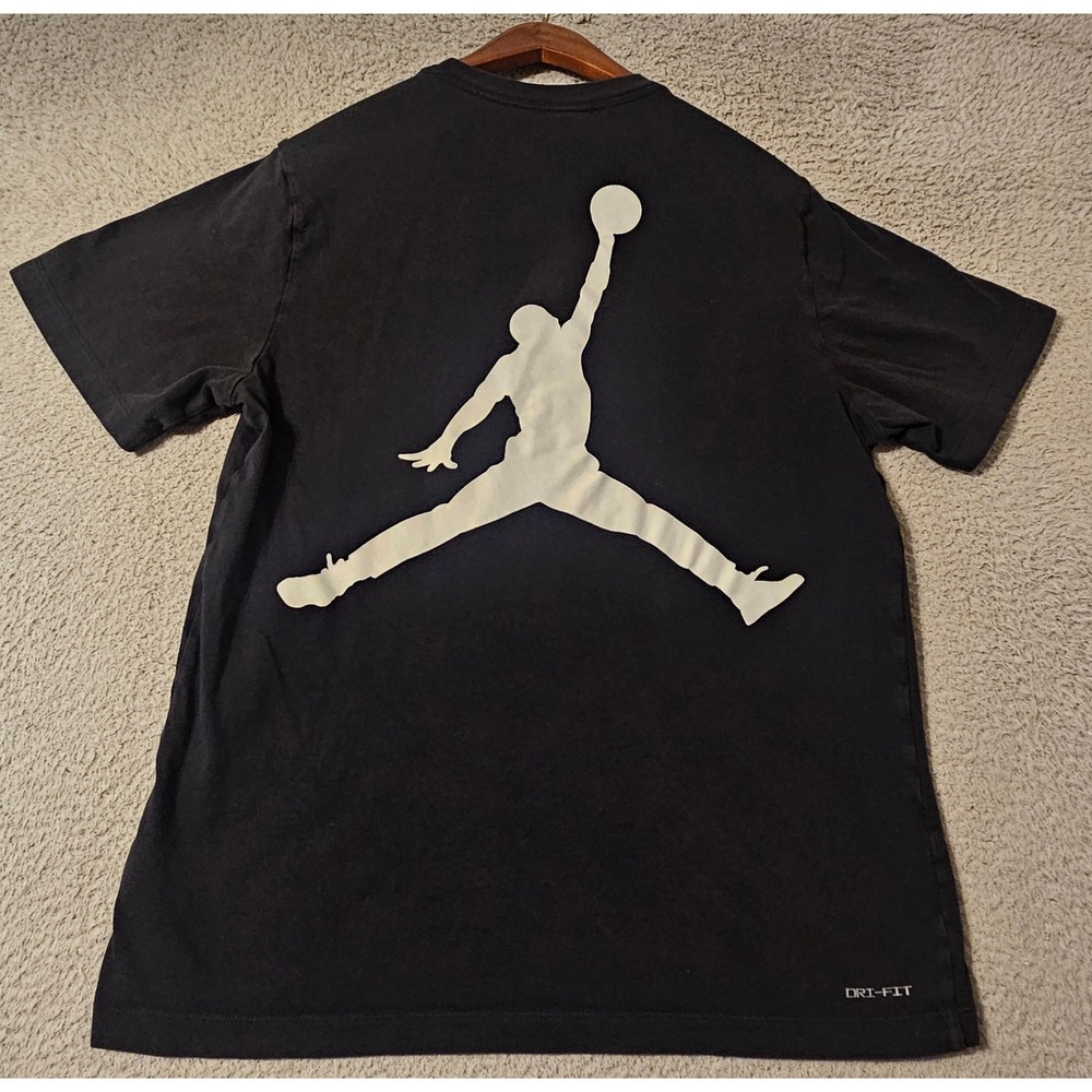 Jordan Breakfast Club Mens T-Shirt Black Jumpman 04:45 AM Graphic DV8448-010 Med